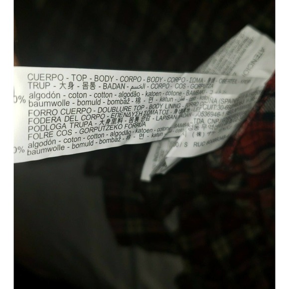 ZARA MAN washed black denim layered PLAID OVERSHIRT shacket RELAXED SIZE S - Picture 6 of 6